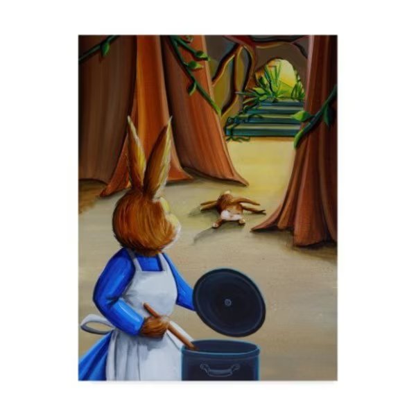 Cindy Thornton 'Peter Rabbit 18' Canvas Art, 18x24, Trademark Fine Art, Mfr#: ALI41718-C1824GG